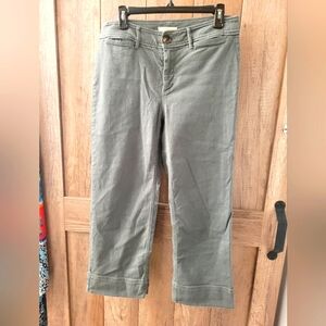 Loft Army Green wideleg pants, size 6